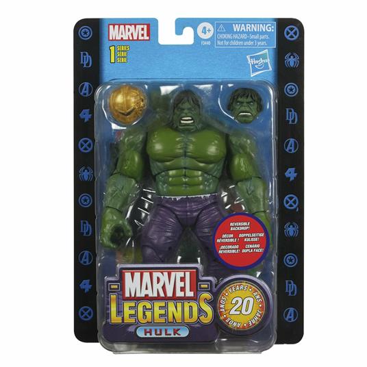 Hasbro Marvel Legends Series, 20th Anniversary Series 1 Hulk, action figure  da collezione da 15 cm, 6 accessori - Hasbro - Marvel Legends Series - TV &  Movies - Giocattoli | IBS