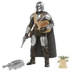 Hasbro Star Wars - Galactic Action, action figure elettroniche interattive del Mandaloriano e di Grogu da 30 cm