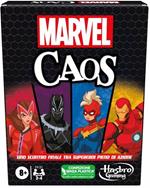 Hasbro Gaming - Marvel Caos, gioco di carte per famiglie con i supereroi Marvel, dagli 8 anni in su, da 2 a 4 giocatori.