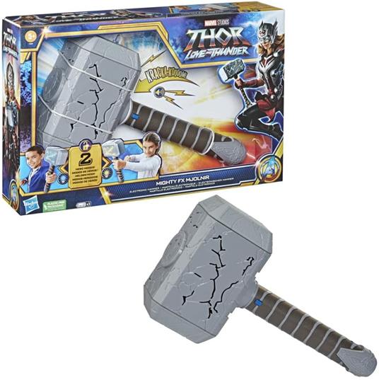 Hasbro Marvel Thor, Martello Mighty Thor, giocattolo elettronico per il  roleplay ispirato al film "Thor: Love and Thunder" - Hasbro - TV & Movies -  Giocattoli | IBS