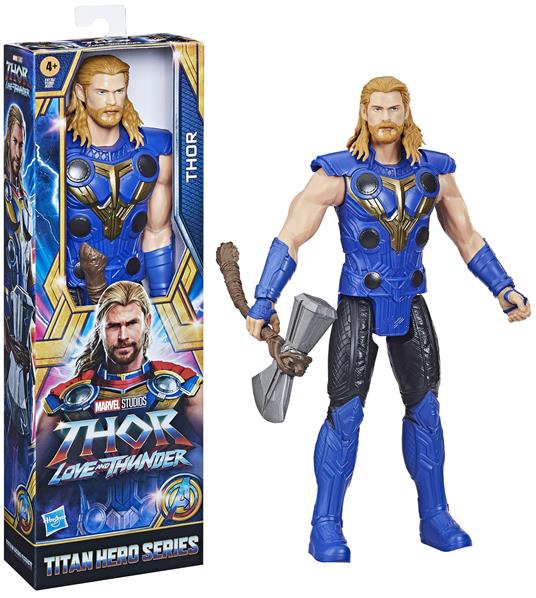Hasbro Marvel Avengers, Titan Hero Series - Thor, action figure da 30 cm  con accessorio del film "Thor: Love and Thunder" - Hasbro - TV & Movies -  Giocattoli | IBS