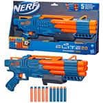 Nerf Elite 2.0 - Ranger PD-5, blaster a raffica a 5 canne con azione a pompa, include 10 dardi originali Nerf Elite