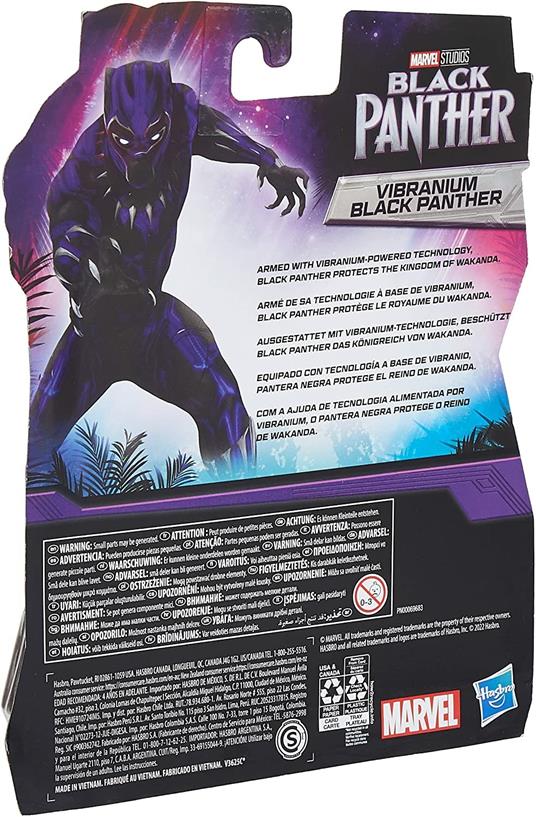 Hasbro Marvel Black Panther, Marvel Studios Legacy Collection, action  figure di Black Panther Vibranium in scala da 15 cm - Hasbro - TV & Movies  - Giocattoli