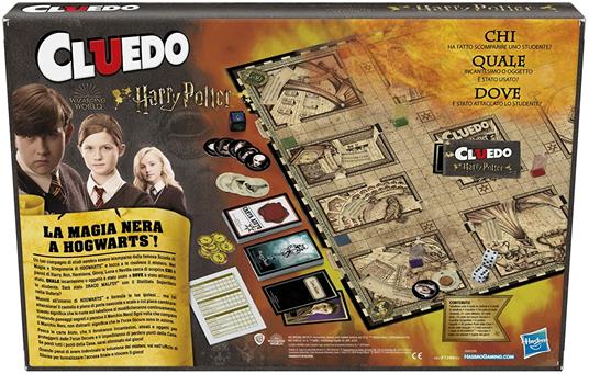 Cluedo Harry Potter, gioco da tavolo Hasbro Gaming, per 3-5 giocatori,  dagli 8 anni in su - Hasbro - Hasbro Gaming - Giochi di ruolo e strategia -  Giocattoli | IBS