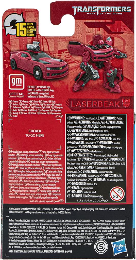 Transformers: Hasbro - Gen Studio Series Core Tf3 Laserbeak - 5