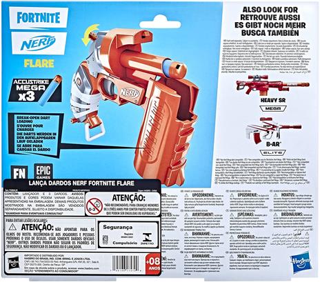 Nerf Fortnite - Flare, blaster con dardi, con caricamento dei dardi ad apertura completa - 2