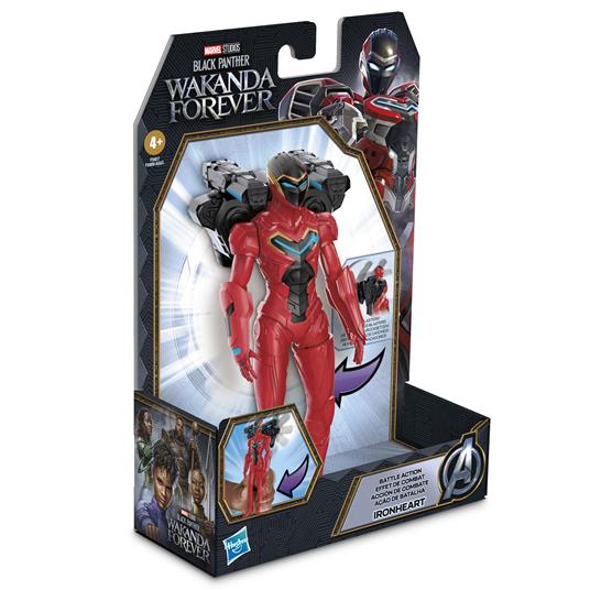 Hasbro, Black Panther: Wakanda Forever, Ironheart Trasformazione Vibranio, Action Figure da 15 cm - 3