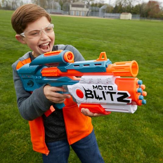 Nerf Elite 2.0 - Motoblitz CS-10, blaster motorizzato con 2 modalità di lancio, include 22 dardi originali Nerf Elite - 4