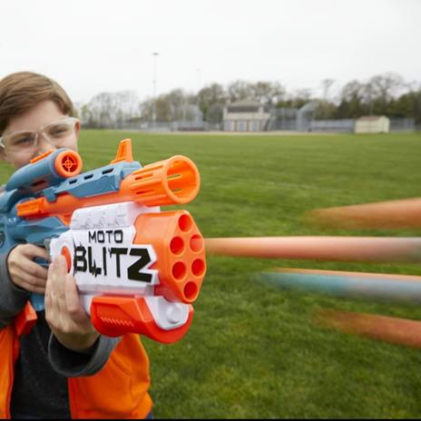 Nerf Elite 2.0 - Motoblitz CS-10, blaster motorizzato con 2 modalità di lancio, include 22 dardi originali Nerf Elite - 5