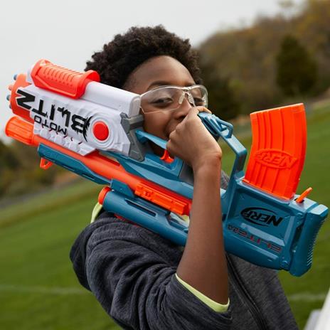 Nerf Elite 2.0 - Motoblitz CS-10, blaster motorizzato con 2 modalità di lancio, include 22 dardi originali Nerf Elite - 7