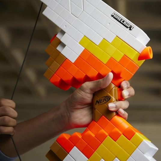 Nerf Minecraft - Sabrewing, arco motorizzato lancia i dardi, design ispirato al videogioco, include 8 dardi Nerf Elite - 5