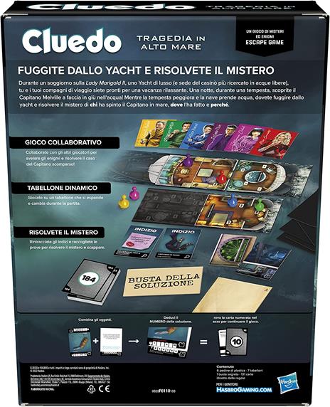 Cluedo Escape - Tragedia in alto mare, un gioco di misteri ed enigmi in versione Escape Game - 4