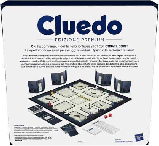 Cluedo - Edizione Premium - Hasbro - Games - Giochi di ruolo e strategia -  Giocattoli | IBS