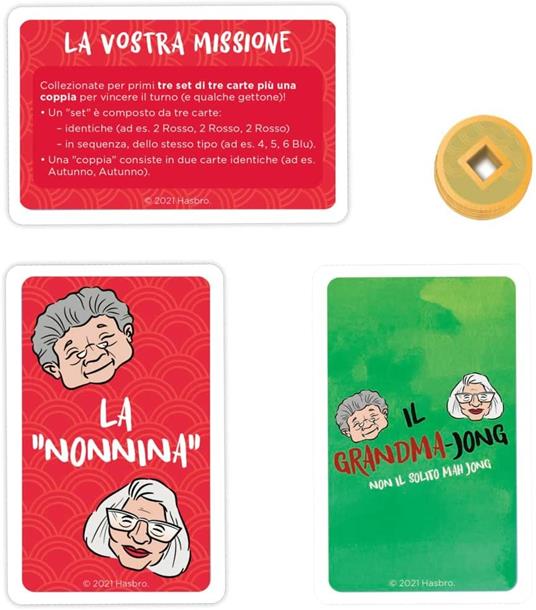 Il Grandma-Jong, un gioco di carte dal ritmo incalzante per 3-4 giocatori, ispirato al Mahjong e a 2 nonne - 5