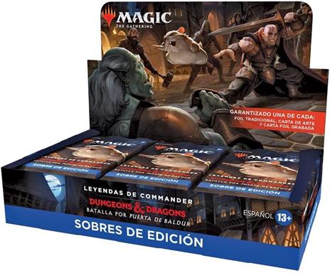 Magic The Gathering Leyendas De Commander: Batalla Por Puerta De Baldur Set Booster Display (18) Spagnolo Wizards Of The Coast - 6