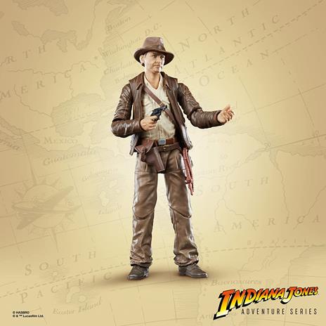 Hasbro Indiana Jones e i Predatori dell'arca perduta, Adventure Series, Action Figure di Indiana Jones da 15 cm - 5