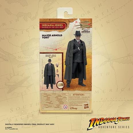 Hasbro Indiana Jones e i Predatori dell'arca perduta, Adventure Series, Giocattolo del Maggiore Arnold Toht, 15 cm - 3