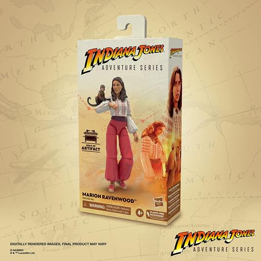 Indiana Jones, action figure di Marion Ravenwood da 15 cm, Adventure Series - 2