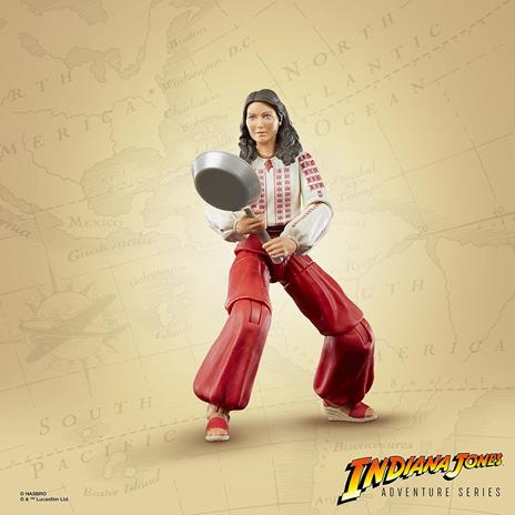 Indiana Jones, action figure di Marion Ravenwood da 15 cm, Adventure Series - 5