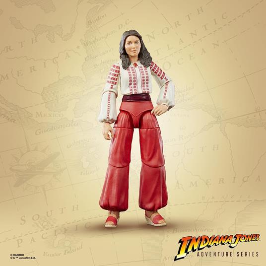 Indiana Jones, action figure di Marion Ravenwood da 15 cm, Adventure Series - 6