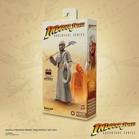 Hasbro Fans Adventure Series: Indiana Jones - Sallah Action Figure (15cm) (Excl.) (F6063) - 2