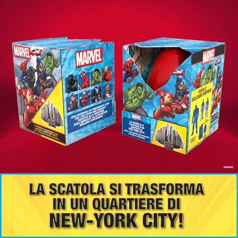 Hasbro Sorpresovo Marvel 2022 - Uovo con Sorprese e Scatola Che Si Trasforma in Un Quartiere di New York - 4