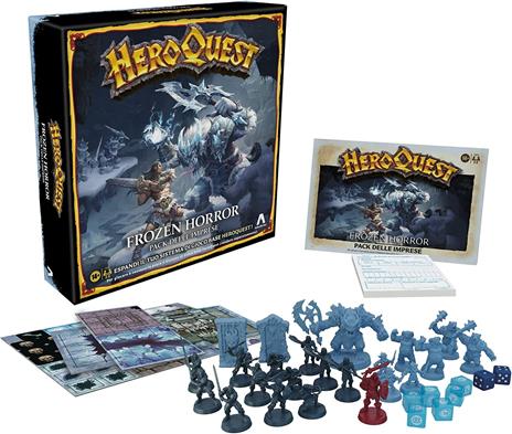 Avalon Hill - HeroQuest, Pack delle imprese Frozen Horror, gioco dungeon crawler dai 14 anni in su - 3