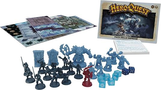 Avalon Hill - HeroQuest, Pack delle imprese Frozen Horror, gioco dungeon crawler dai 14 anni in su - 4