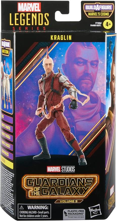 Hasbro Marvel Legends Series - Kraglin, action figure ispirate al film "Guardiani della Galassia Vol. 3", da 15 cm - 2