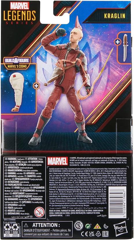 Hasbro Marvel Legends Series - Kraglin, action figure ispirate al film "Guardiani della Galassia Vol. 3", da 15 cm - 3