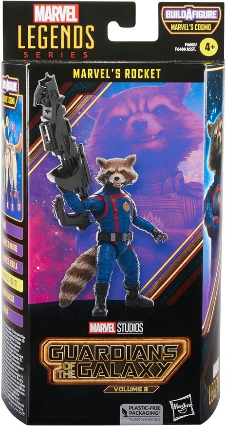 Hasbro Marvel Legends Series, Marvel's Rocket, Action Figure ispirate al Film Guardiani della Galassia Vol. 3", da 15 cm - 2