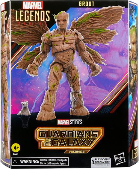 Hasbro, Marvel, Legends Series, Groot, Action Figure ispirate al Film Guardiani della Galassia Vol. 3", da 15 cm - 2