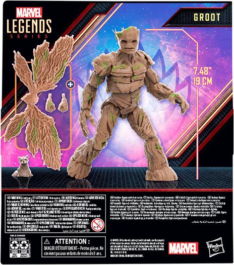 Hasbro, Marvel, Legends Series, Groot, Action Figure ispirate al Film Guardiani della Galassia Vol. 3", da 15 cm - 3