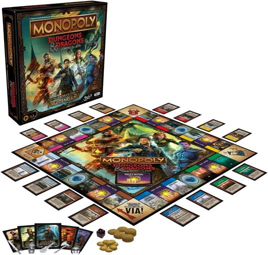 HASBRO Monopoly Dungeons and Dragons Movie - L'onore dei ladri. Gioco da  tavolo – nuvolosofumetti