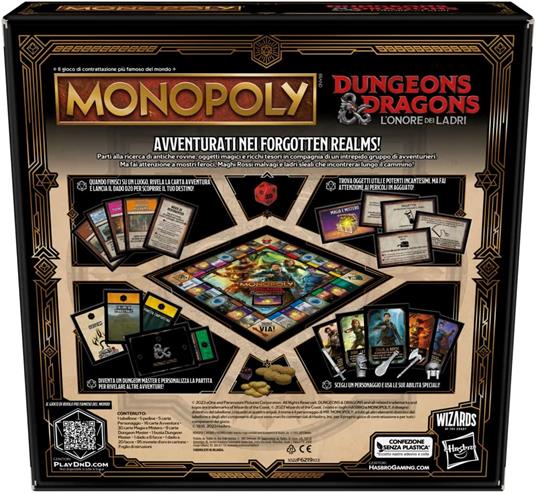 Monopoly Dungeons and Dragons Movie - L'onore dei ladri. Gioco da