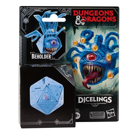 Dungeons & Dragons, Dicelings Beholder Blu, Drago D&D collezionabile per Adulti, Action Figure Giocattolo