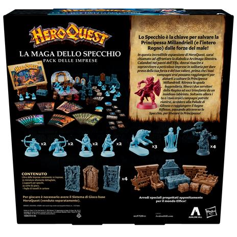 Avalon Hill, HeroQuest, Pack delle Imprese, La Maga dello Specchio, in Stile Dungeon Crawler, espansione Base HeroQuest - 2