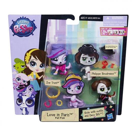 Littlest Pet Shop. Pet Pairs And Fashion. Blister 2 Cuccioli con Abiti e Accessori