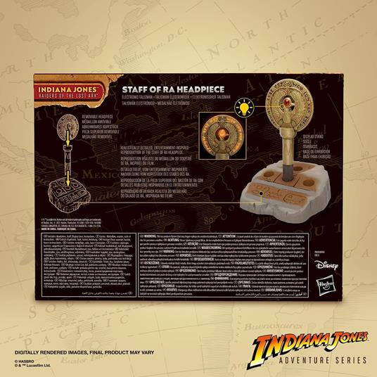 Hasbro Indiana Jones e i Predatori dell'Arca Perduta, Adventure Series, Amuleto dell'Asta di Ra, Replica 1:1 - 3