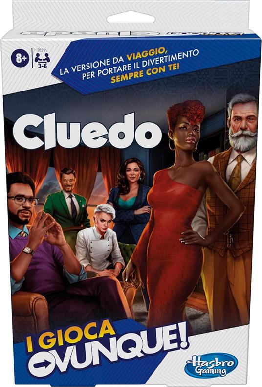 Cluedo, I Gioca Ovunque, gioco portatile per 3-6 giocatori, gioco da viaggio per bambini e bambine - 6