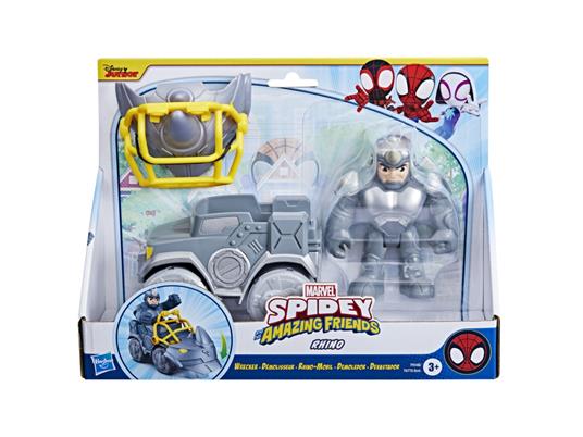 Spidey Veicolo Con Personaggio E Accessori - Rhino