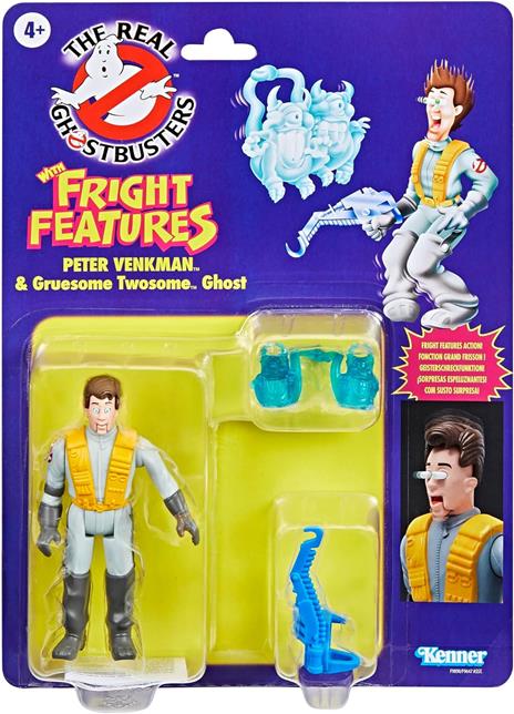 Hasbro Ghostbusters, Kenner Classics, The Real Ghostbusters, set di Peter Venkman e fantasma Gruesome Twosome