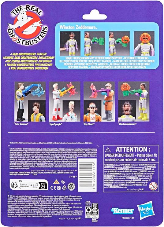 Hasbro Ghostbusters, Kenner Classics, The Real Ghostbusters, Winston Zeddemore e fantasma Scream Roller - 2