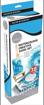 Daler Rowney Set Simply Assortito Con Cavalletto Watercolour Creative