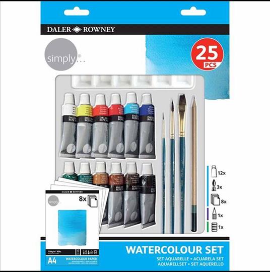 Daler Rowney Set Simply Per Acquerello Pezzi 25