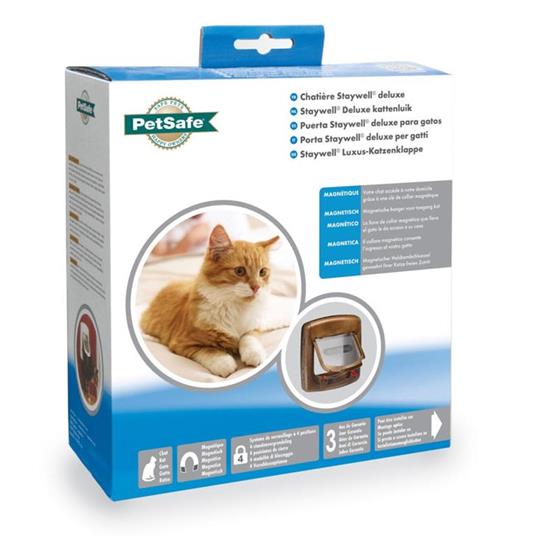 PetSafe Porta Basculante per Gatti Magnetica a 4 Modalità Deluxe 420 Marrone 5006 - 3