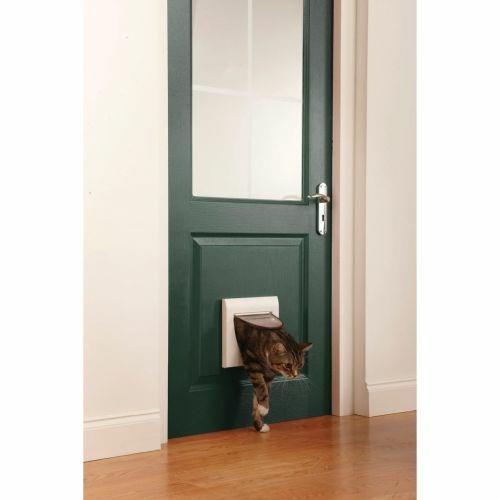 PetSafe Porta Basculante per Gatti Manuale a 4 Modalità senza Tunnel Classic 919 Bianco 5031 - 2