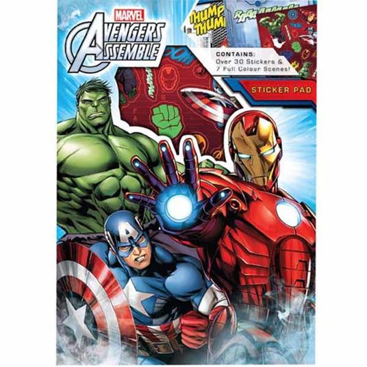 Set Stickers Avengers Adesivi I Vendicatori 30 Stickers 7 Scene