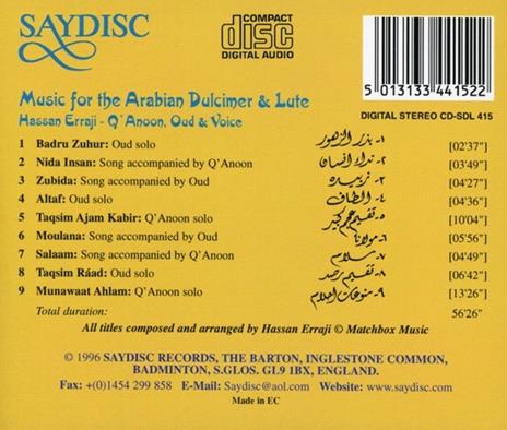 Music for the Arabian - CD Audio - 2