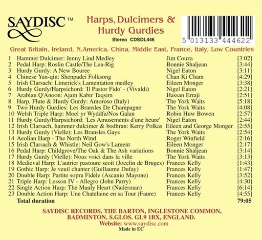 Harps, Dulcimers - CD Audio - 2